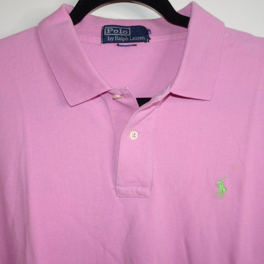 Pink 2-button Classic Fit Ralph Lauren Polo Shirt - Picture 3 of 6